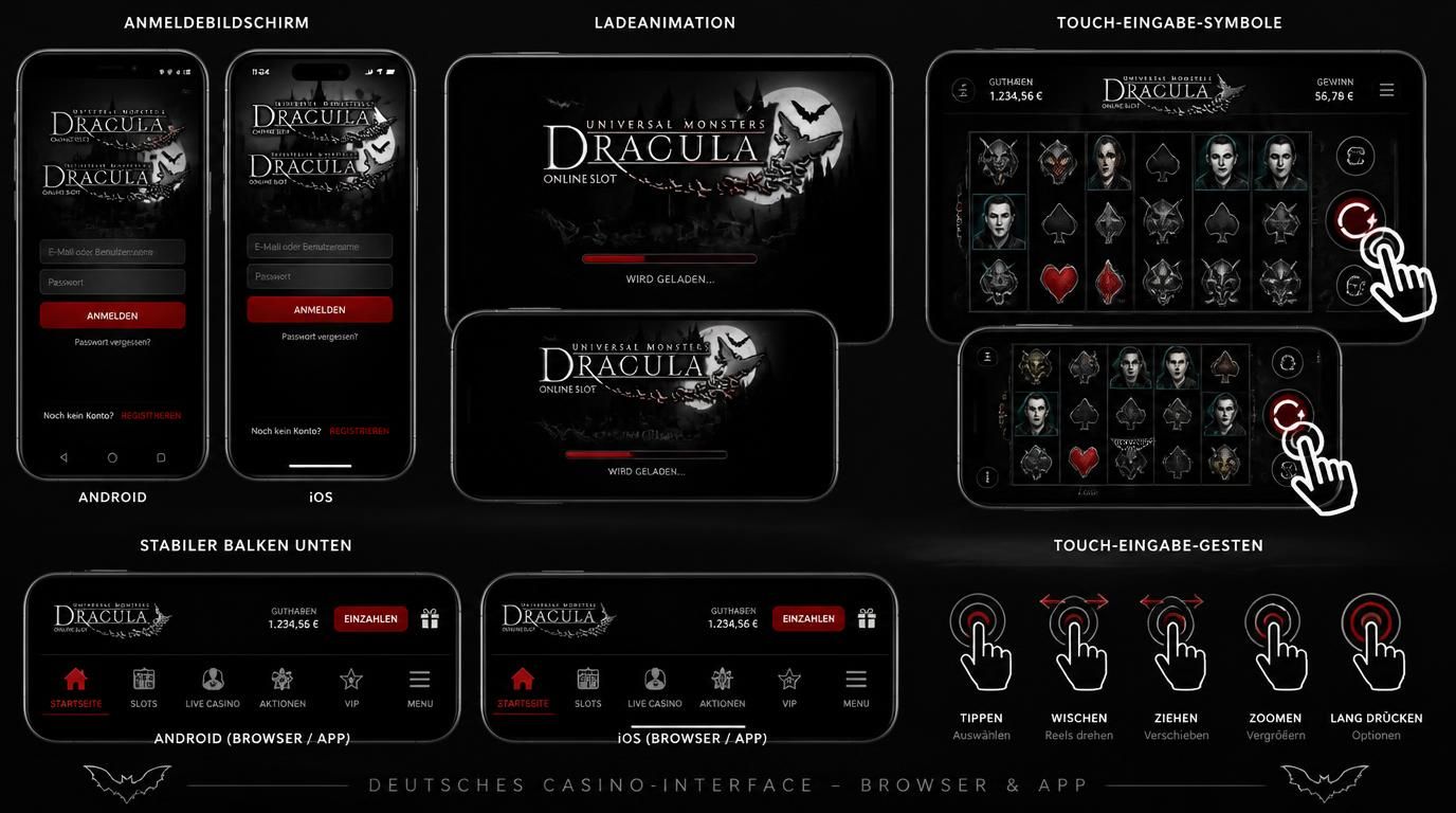 iPhone und iPad zeigen Safari Version des Dracula Spiels und Home Screen Icon