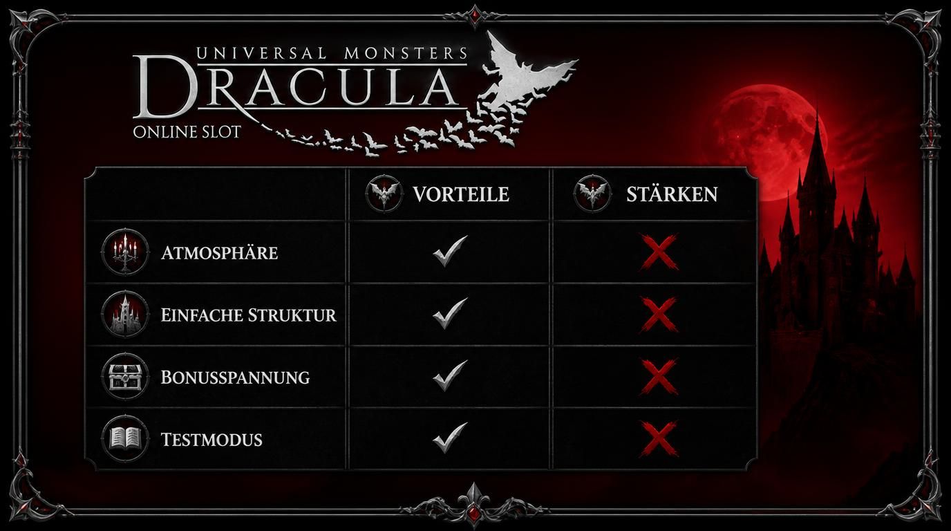 Vergleich Vorteile vs Nachteile mit düsterem Stil